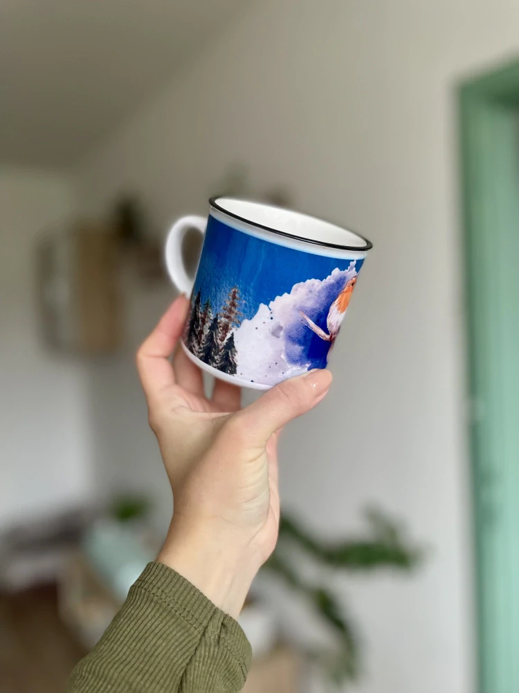 Keramický plecháček PTÁČEK