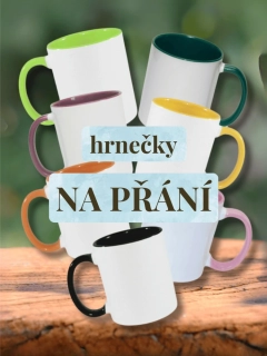 Personalizovaný HRNEK s barevným ouškem a vnitřkem - 330 ml