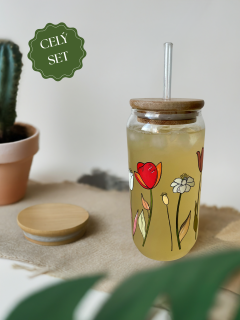 Sklenička s motivem WILDFLOWERS