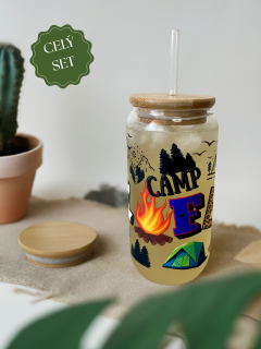 Sklenička s motivem CAMP LIFE