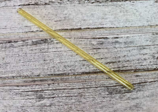 Skleněné brčko ŽLUTÉ